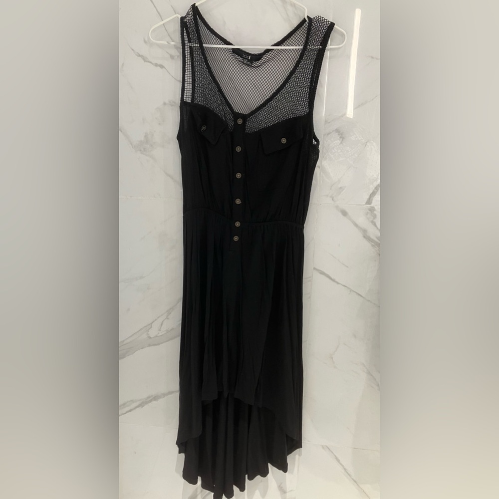 Forever 21 Black High-Low Mini Dress - Size Small